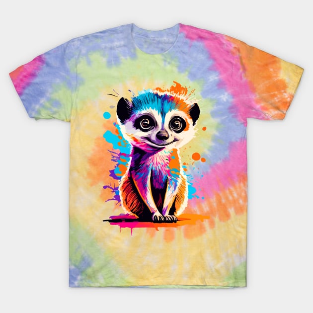 Meerkat Colourful - Cute Meerkat Mongoose T-Shirt by BigWildKiwi